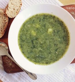 Bean and spinach soup