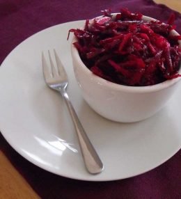 Beetroot and apple salad