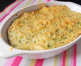 Broccoli and potato gratin