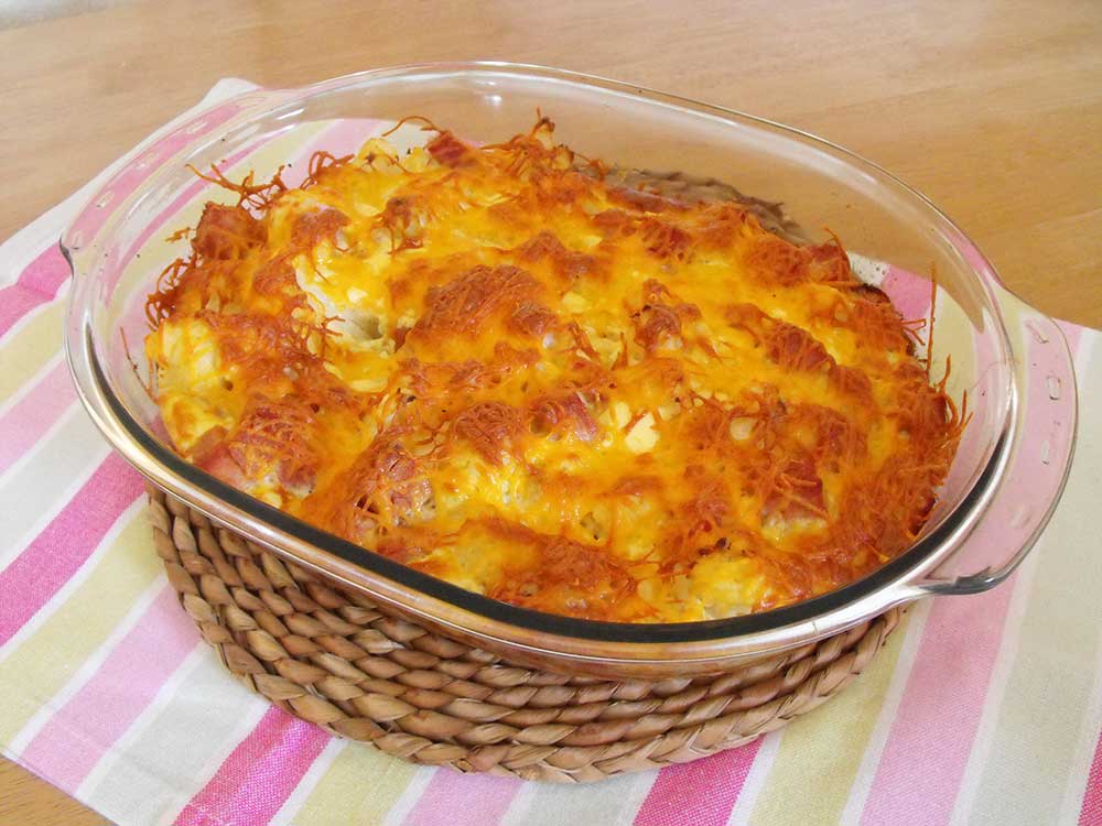 Cauliflower-ham-bake-recipe-irelandcooks