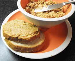 Cheesy sardines on toast