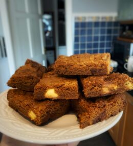 Biscoff triple chocolate Blondies