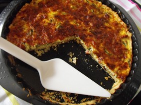 Mushroom and courgette quiche - Ireland Cooks