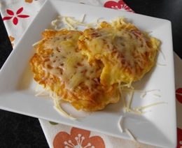 Pasta and ham fritters