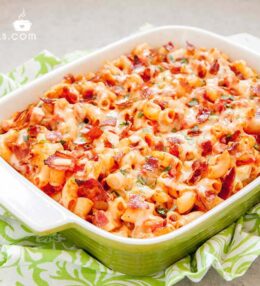 Bacon and pumpkin pasta