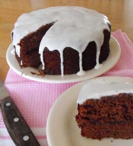 Chocolate and apple cake