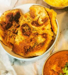 Garlic and Coriander Naan Bread