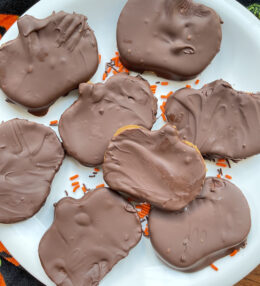 PEANUT BUTTER CHOCOLATE PUMPKINS [vegan, gluten free]