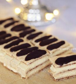 Coffee cream slices